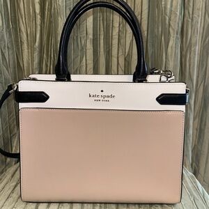 Kate Spade Cream and Black Satchel